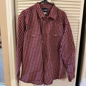 Wrangler long sleeve western style shirt